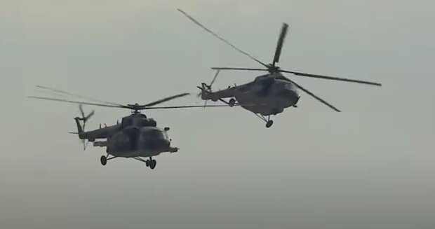 Вертолеты Ми-17. Фото: скриншот YouTube-видео