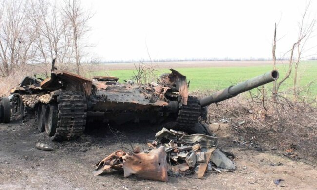 Розбита техніка РФ. Фото: Telegram