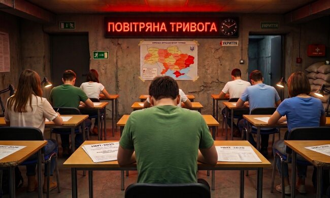 НМТ-2026: дети сдают экзамен в укрытии на Одесчине