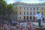 День независимости в Одессе в прошлом году. Фото: скриншот YouTUbe