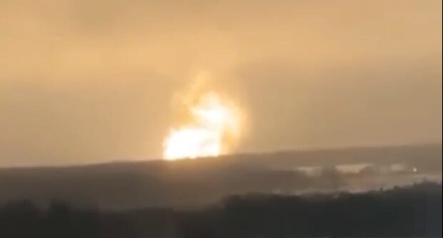 Взрыв. Фото: скрин видео NV