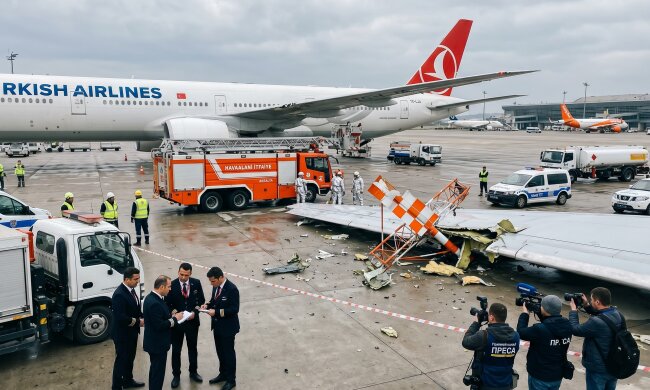 Boeing 777 Turkish Airlines Анталія аеропорт пошкодження