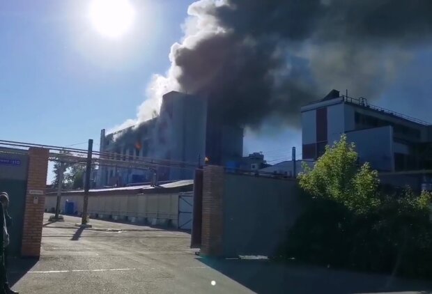 Пожежа на росії. Фото: скріншот Telegram