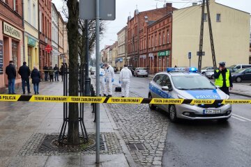 поліція Польща місце злочину розслідування вулиця