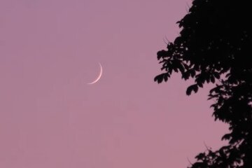 Молодой месяц.  Фото: скриншот YouTube-видео