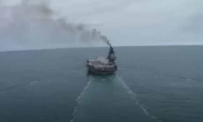 Корабль в море. Фото: скриншот YouTube-видео