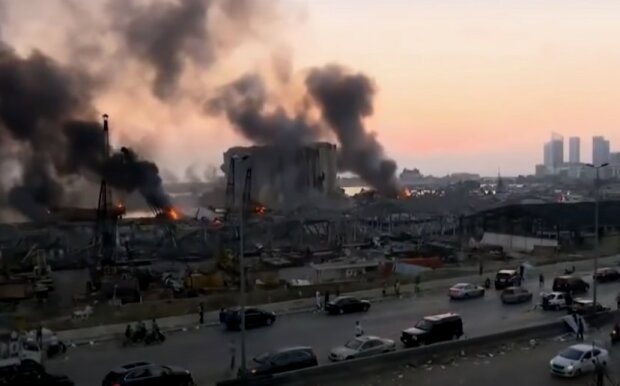 Взрыв в Бейруте. Фото: YouTube, скрин