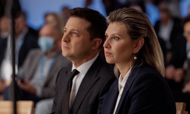 Володимир Зеленський та Олена Зеленська. Фото: YouTube, скрін