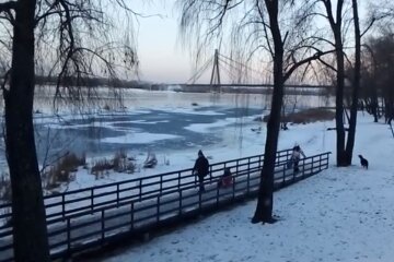 Зима в Україні. Фото: скріншот YouTube-відео
