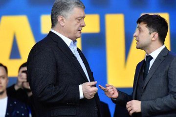 Петр Порошенко и Владимир Зеленский