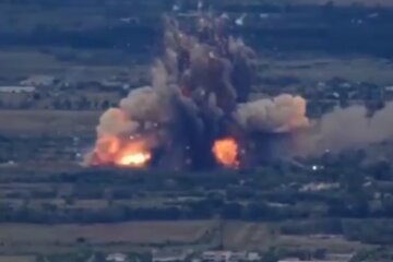 Склад боєприпасів орків. Фото: Telegram