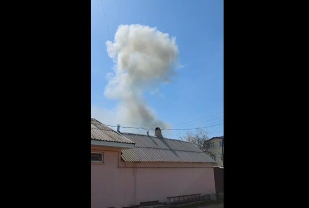 Взрыв. Фото: скриншот Телеграм
