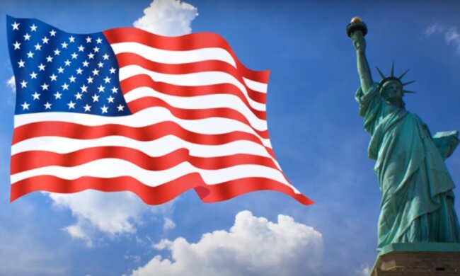 Флаг США. Фото: скриншот видео