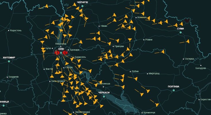 Атака по Киеву: сотни "шахедов", десятки ракет, кинжалы и балистика - в столице настоящий ад