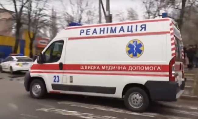 Скорая. Фото:  скриншот youtube Факти ICTV