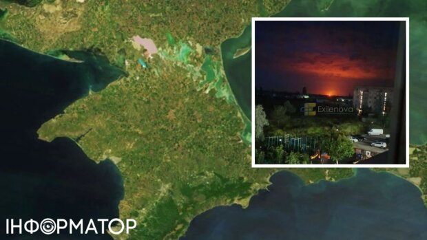 Пожар на Таврической ТЭС и газовой инфраструктуре в Крыму