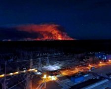 Чернобыль в огне. Фото: Delo.ua