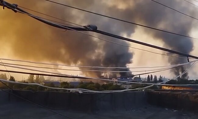 Взрыв в Донецке. Фото: YouTube, скрин