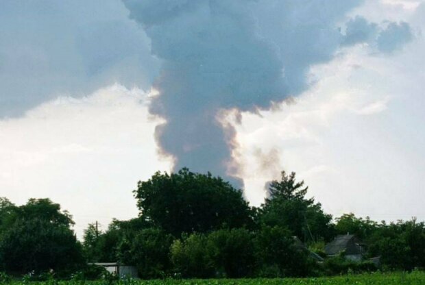 Взрыв в Новой Каховке. Фото: Telegram