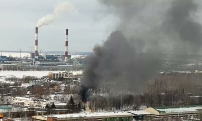 Пожежа в Казані. Фото: ТСН