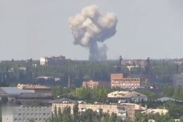 Взрыв. Фото: скриншот Telegram-видео