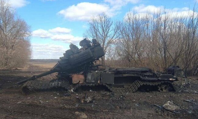 Розбита техніка окупанта. Фото: Генштаб ЗСУ
