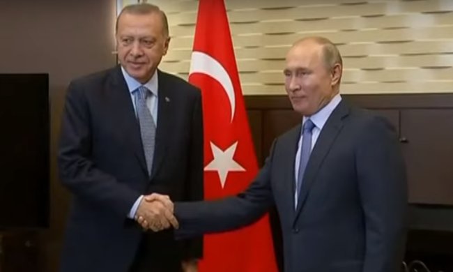 Эрдоган с Путиным, скриншот YouTube