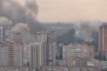 Взрывы в Донецке. Фото: скриншот YouTube-видео