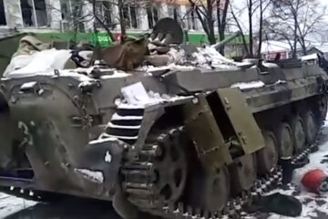 Танк РФ. Фото: скріншот YouTube-відео