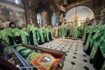 У Києво-Печерській лаврі віруючі УПЦ вшанували пам'ять преподобного Агапіта лікаря