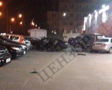 ЧП в Киеве: Диверсант взорвал машину офицера спецслужб и подорвался сам
