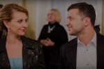 Владимир Зеленский со своей супругой Еленой, скриншот видео