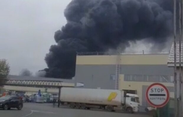Пожар на россии. Фото: скриншот Telegram-видео