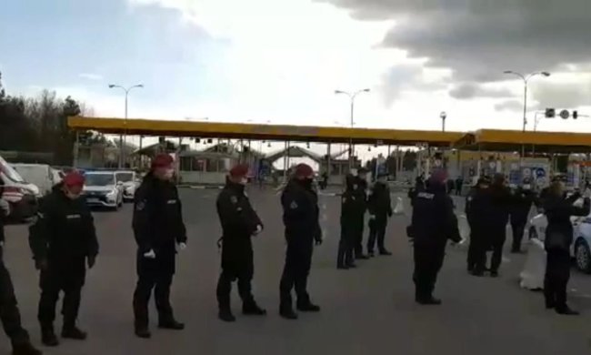 Протест на границе. Фото: скрин youtube