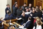 потасовка в Раде, фото: Укринформ