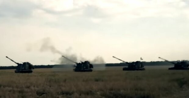 Работа артиллерии. Фото: скриншот YouTube-видео