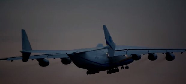 Первый полет "Мрии" после модернизации показали на видео. Фото: скриншот Facebook