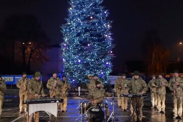 Хор ВС ВСУ. Фото: скриншот Facebook-видео