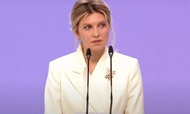 Олена Зеленська. Фото: YouTube, скрін