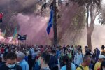 Под Верховной Радой проходит акция протеста. Фото: скрин PavlovskyNews