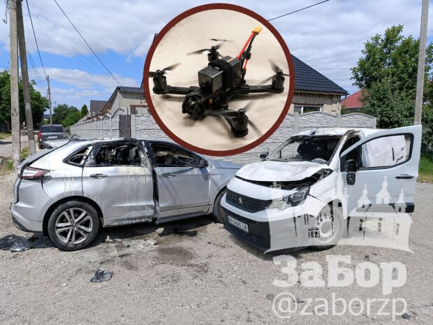 Атака дронів на авто у Кушугумі на Запоріжжі 14 червня 2026
