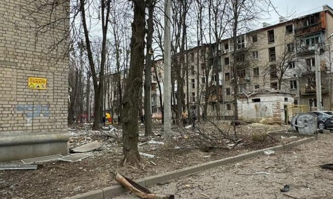 Харьков после удара авиабомбами. Фото: Telegram