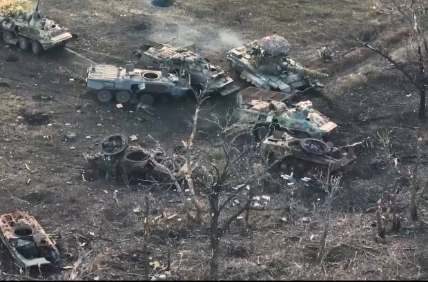 Розбиті танки росії. Фото: Telegram