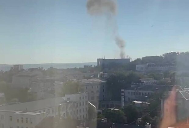 Взрыв в Севастополе. Фото: Telegram