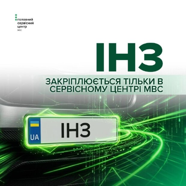 Індивідуальний номерний знак у сервісному центрі МВС