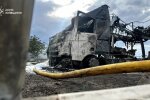 Пожежа на об'єкті інфраструктури в Бориспільському районі після атаки дронів