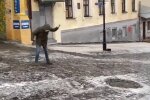 Гололед в Украине.  Фото: скриншот YouTube-видео