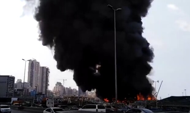 Взрыв в Бейруте. Фото: скрин youtube