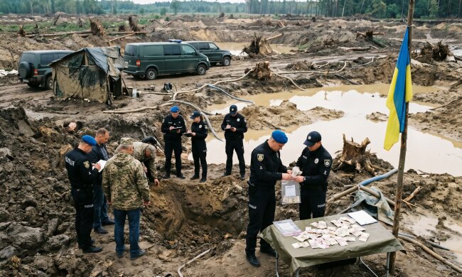 бурштин нелегальний видобуток Рівненщина обшуки