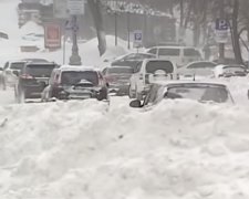 Снег. Фото: скрин видео ТСН